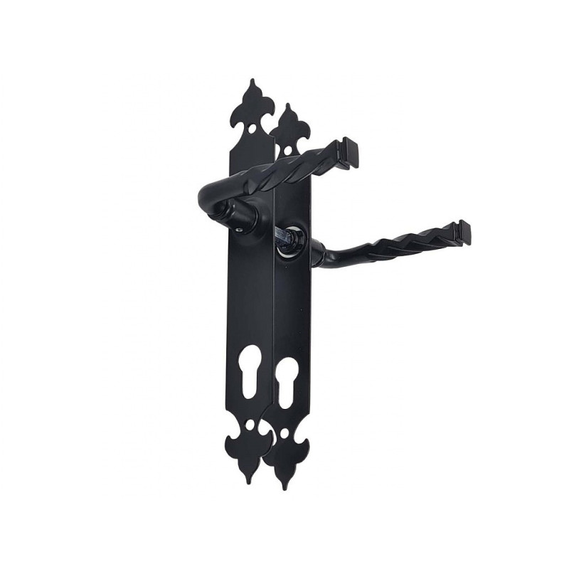 ROMANCE kľučka na bránu čierna 90mm vložka ROMANCE kľučka na bránu čierna 90mm vložka
