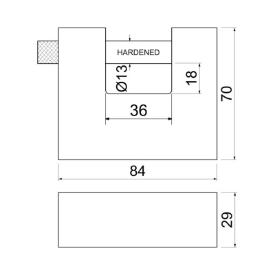 RV.GOLEM.84 bezpečnostný visiaci zámok RV.GOLEM.84 bezpečnostný visiaci zámok