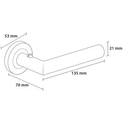 NOVA S kľučka s integrovaným zámkom NOVOCZSLX