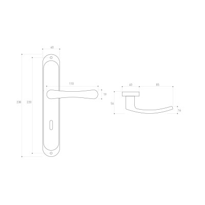 SYDNEY kľučka satén
