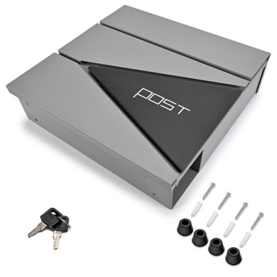 D3696 poštová schránka strieborno / čierna D3696 poštová schránka strieborno / čierna