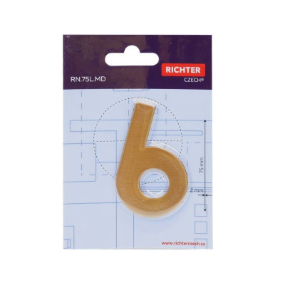 RN.75L.MD číslo "0" 75mm medené