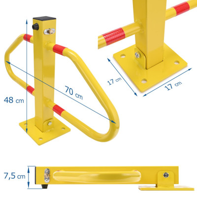 US23 skladacia parkovacia blokáda žltá US23 skladacia parkovacia blokáda žltá