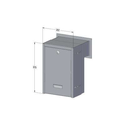 S20 schránka na zamurovanie antracit S20 schránka na zamurovanie antracit