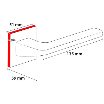 DIVA Fit kľučka čierna matná