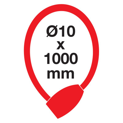 RL.585.10x1000.CRN lankový zámok na bicykel RL.585.10x1000.CRN lankový zámok na bicykel