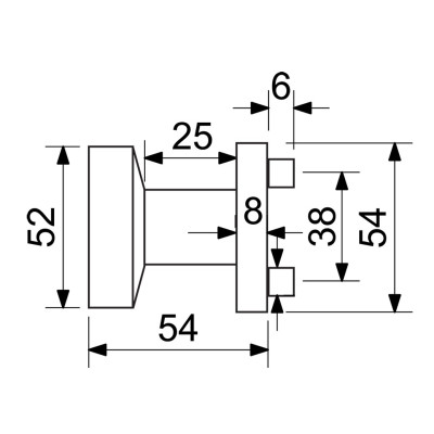 RK.KNOB.03.FIX.MD guľa na dvere RK.KNOB.03.FIX.MD guľa na dvere