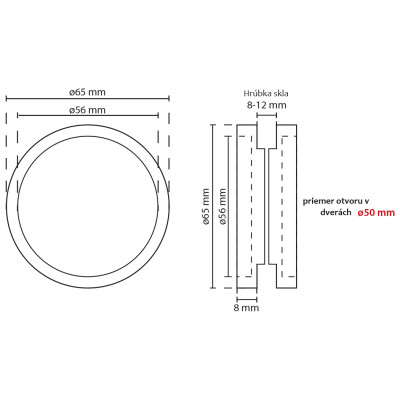 Ročica okrogla črna UOKMCZ