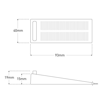 Klinasta črna vrata zadrževalna zavora KDCZ