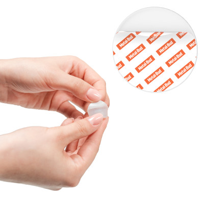 Zadrževalnik vrat samolepilna prozorna OB22PR