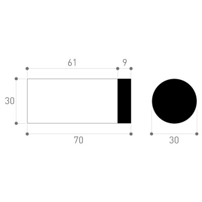 Tirnica z valjčkom za vijake iz nerjavečega jekla OSWW