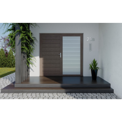 Ročka PROXIMA z dolgim ščitom, nerjaveče jeklo.