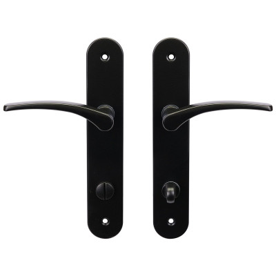 RK.SPLIT.WC.CE črna vrata kljuka