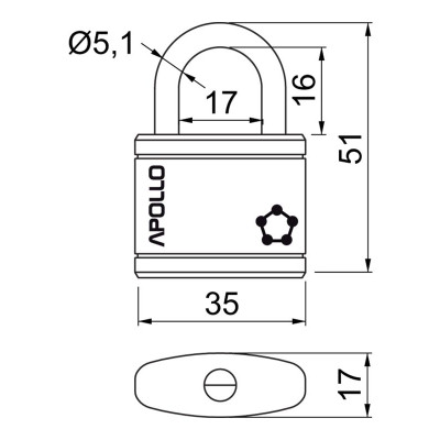 RV.APOLLO.35.SET5.CRN - komplet 5 visečih kljuk za vrata RV.APOLLO.35.SET5.CRN - komplet 5 visečih kljuk za vrata