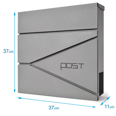 D3693 poštni nabiralnik srebrna