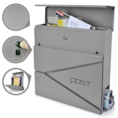 D3693 poštni nabiralnik srebrna