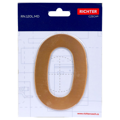 RN.120L.0.MD številka "0" 120 mm baker RN.120L.0.MD številka "0" 120 mm baker