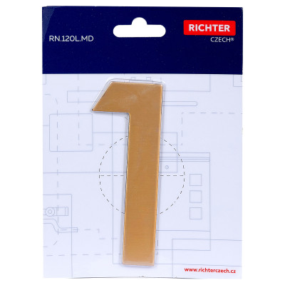 RN.120L.1.MD številka "1" 120 mm baker RN.120L.1.MD številka "1" 120 mm baker