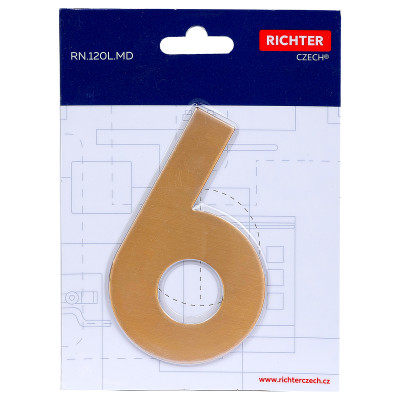 RN.120L.6.MD številka "6" 120 mm baker
