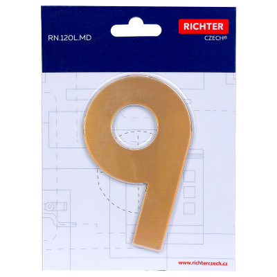RN.120L.9.MD številka "9" 120 mm baker