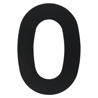RN.120L.0.CE številka "0" 120mm mat črno RN.120L.0.CE številka "0" 120mm mat črno