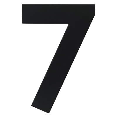 RN.120L.7.CE številka "7" 120 mm mat črna