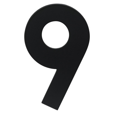 RN.120L.9.CE številka "9" 120 mm mat črna