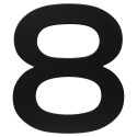 RN.150L.8.CE številka "8" 150 mm črna mat