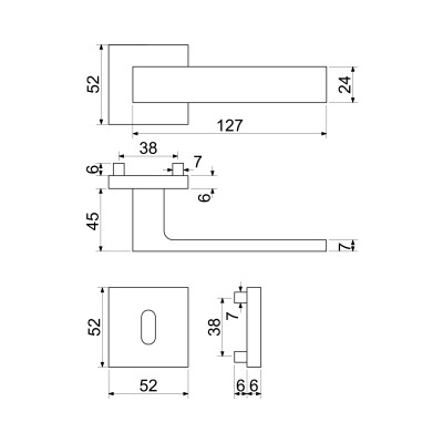 RK.C36.GARDA.BB.NIMAT kljuka za vrata