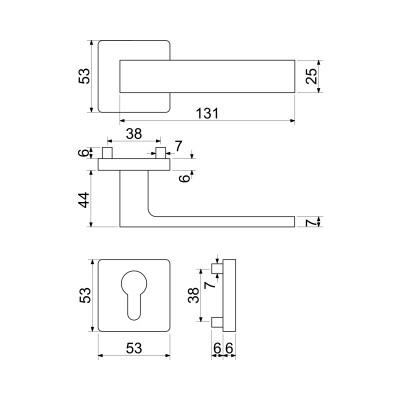 RK.C26.BORMIO.PZ.ANT kljuka za vrata