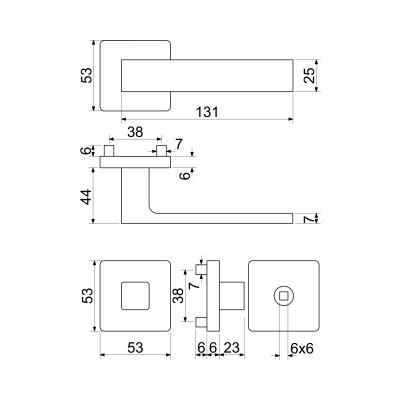 RK.C26.BORMIO.WC.ANT kljuka za vrata