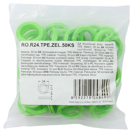 RO.R24.TPE.ZEL.50KS identifikator ključa
