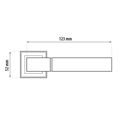 BETA rozetové kovanie nikel satén BETA rozetové kovanie nikel satén