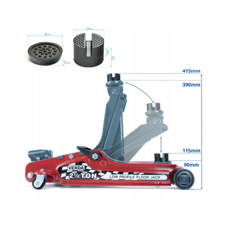 D10559 hidravlično dvigalo nizkega profila 2,5T