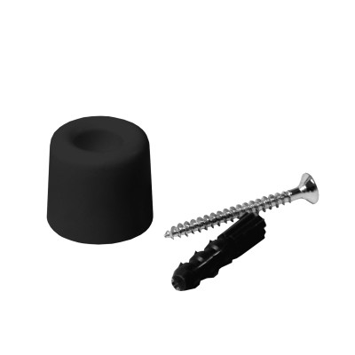 Zadrževalnik vrata GUMA majhna črna