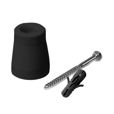 Držalo vrata GUMA srednja črna