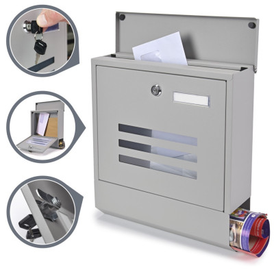 NELA poštni nabiralnik srebrna