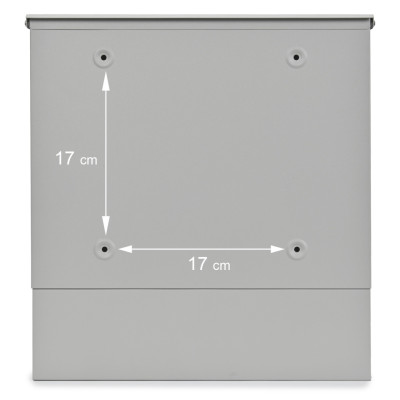 NELA poštni nabiralnik srebrna