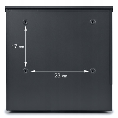 NIKA poštni nabiralnik antracit + imitacija lesa