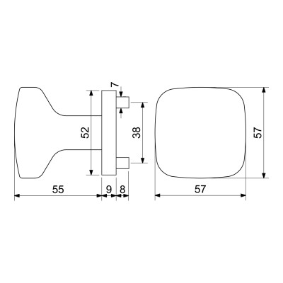 RK.KNOB.C2.BARI.CE kroglica za vrata