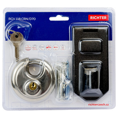 RGV.118.CRN/D70 zanka + viseča ključavnica