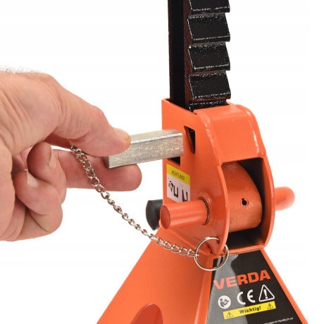 D2445 podporna jekla pod avto 3T z dodatno zavoro