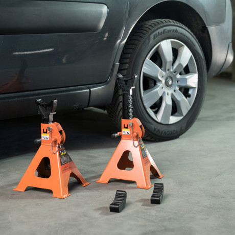 D2445 podporna jekla pod avto 3T z dodatno zavoro