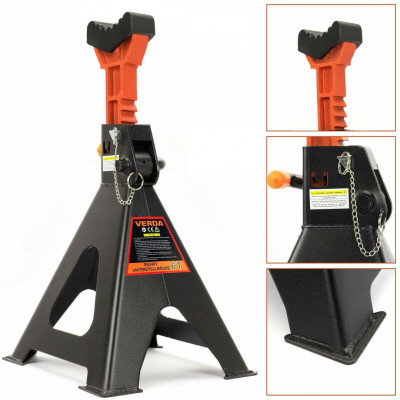 Podporna noga pod auto 6T s dodatnim varnostnim zatičem SN2462. Podporna noga pod auto 6T s dodatnim varnostnim zatičem SN2462.