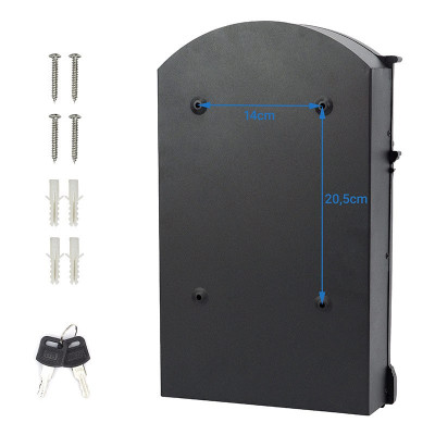 Poštni nabiralnik BK.301.CP črna X