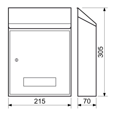 BK.33.HM Poštni nabiralnik rjava BK.33.HM Poštni nabiralnik rjava