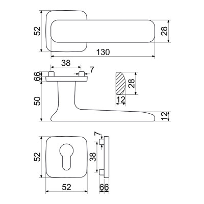 RK.C6.STROMBOLI.PZ.CE kljuka za vrata