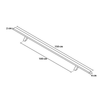 Kvadratno posneto držalo 150/100