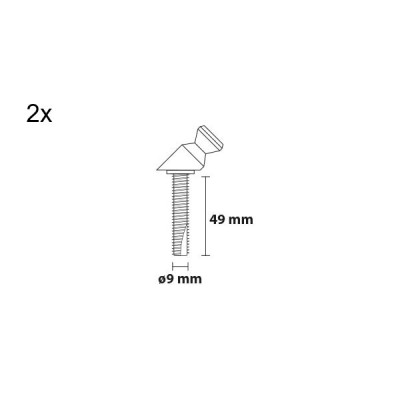 Kvadratno posneto držalo 100/50