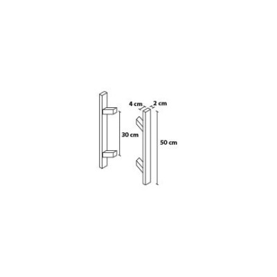 Obojestransko posneto kvadratno držalo 50/30